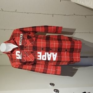 New Aape‎ flannel dress xxs